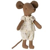 Souris maileg grande soeur box boîte - Pyjama fleuri