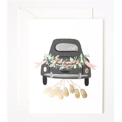 Carte de voeux Mariage - Just married