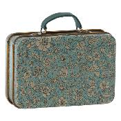 Petite valise maileg en métal pour souris et lapins - Blue Blossom