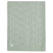 Couverture de berceau tricot bio Shell Knit Jollein - vert Sea Foam