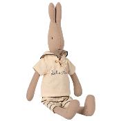 Lapin maileg Rabbit marin off white / bleu - Taille 2 (mini +)