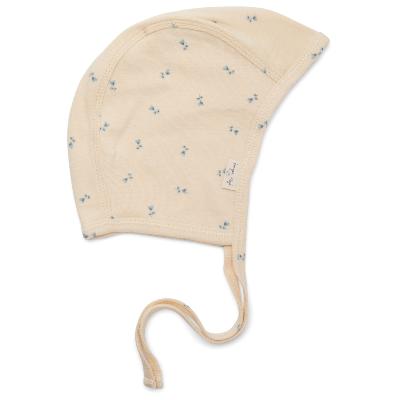 Bonnet naissance Helmet Coton Bio - Petit Bisou Blue