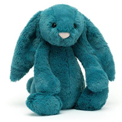 Peluche lapin Bashful jellycat S/M - mineral blue