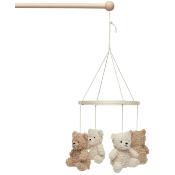 Mobile Ours Teddy Bear boucle Jollein - Naturel / Biscuit