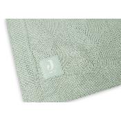 Couverture de berceau tricot bio Shell Knit Jollein - vert Sea Foam