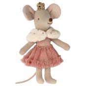 Souris princesse maileg petite soeur dans sa boîte assortie