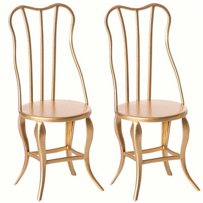 Set de 2 Chaises maileg vintage or - Micro