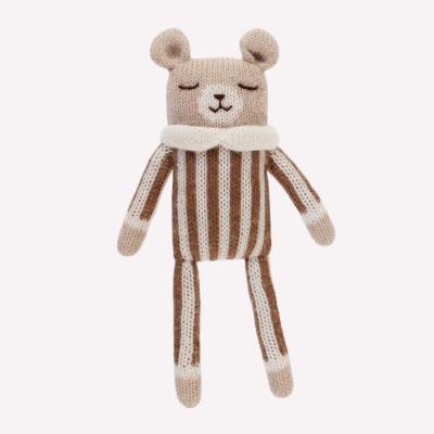 Peluche Ourson combinaison - rayures noisette