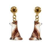 Boucles d'oreilles Renard