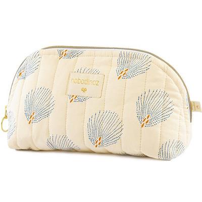 Trousse Holiday Bio nobodinoz - crème / Gatsby bleu