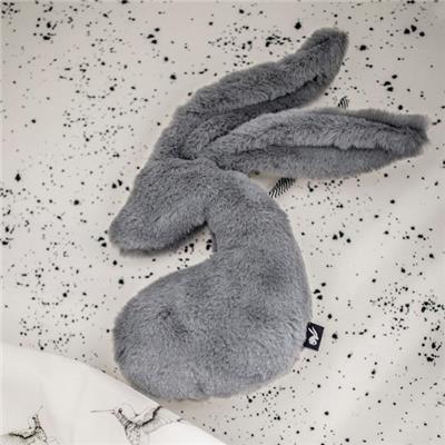 Doudou lapin attache-tétine mies and co - Gris