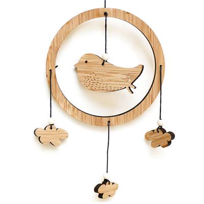 Mini Mobile en bois ted and tone - oiseau bird