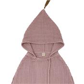 Poncho de bain enfant - rose fané