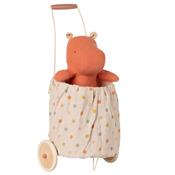 Trolley maileg Chariot de Course pour enfant - pois Rose