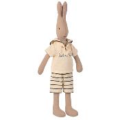 Lapin maileg Rabbit marin off white / bleu - Taille 2 (mini +)