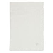 Couverture Lange mousseline Fringe 70 x 100 cm - Ivory