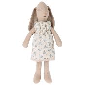 Lapin maileg Bunny robe fleurie bleue - Taille 1 (mini)