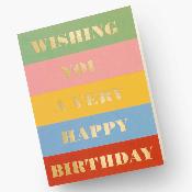 Carte anniversaire Rifle Paper Co - Birthday wishes