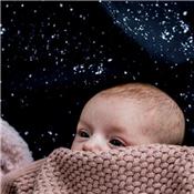 Drap housse bébé - Galaxy Parisian night