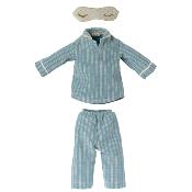 Grande souris maileg Boy Pyjama et masque de nuit - Medium