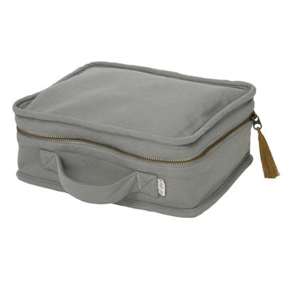 Valise coton bio numero 74 - gris clair / silver grey S019