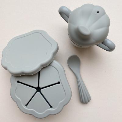 Set repas, coffret vaisselle Coquillage silicone - Topanga Beach