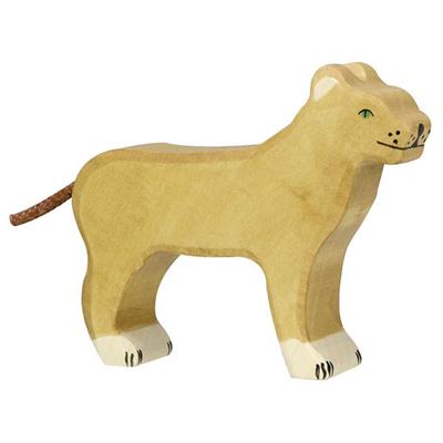 Figurine en bois - Lionne