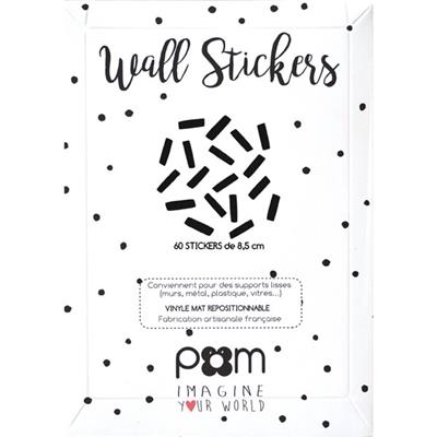 Stickers muraux Sticks - noir