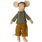 Papa Souris maileg Casual - sweat ray et pantalon