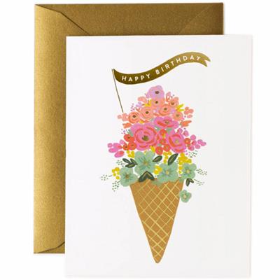 Carte anniversaire Rifle Paper Co - Ice cream Birthday