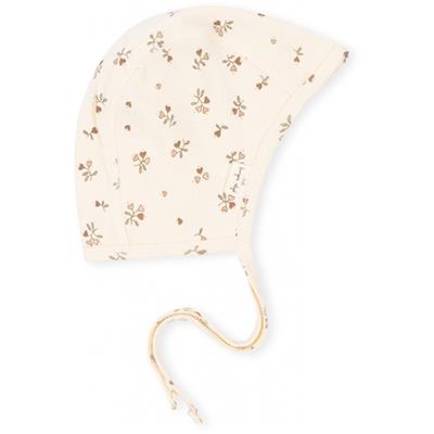 Bonnet naissance Helmet Coton Bio - Amour Rose