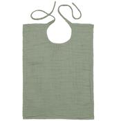 Bavoir carr numero 74 - vert sauge / sage green S049