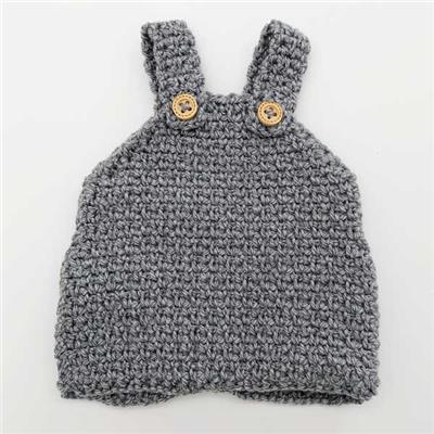 Combinaison crochet Poupée Gordi minikane - gris chiné