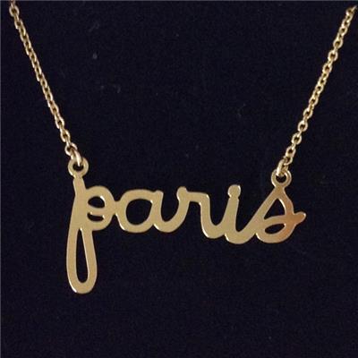 Collier enfant doré PARIS