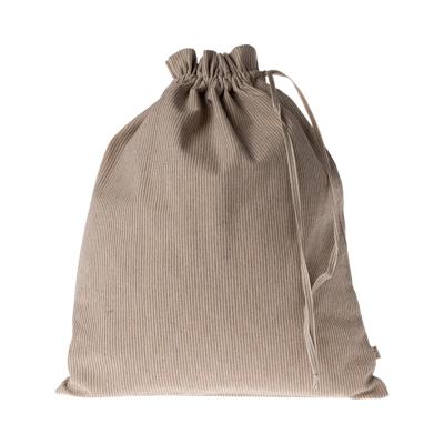 Sac en tissu / emballage cadeau maileg - rayures bleu / sable