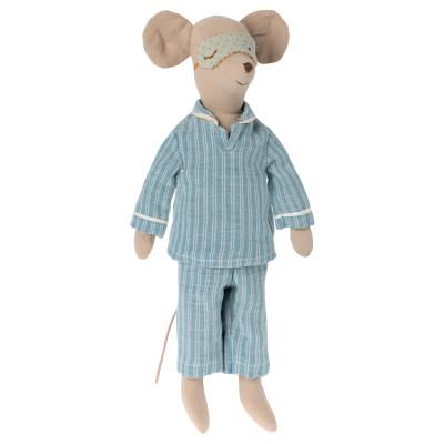 Grande souris maileg Boy Pyjama et masque de nuit - Medium