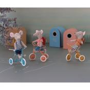 Souris maileg grand frère série Tricycle - cartable ocre