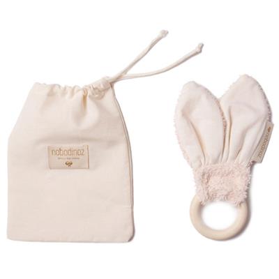 Anneau dentition Hochet lapin - Rose