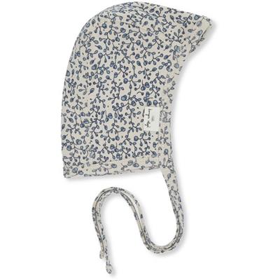 Bonnet naissance Helmet Coton Bio - Blue Blossom