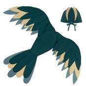 Ailes d'oiseau  N74 / Costume de Phoenix - teal blue S022