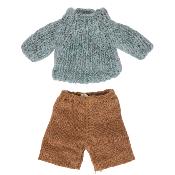 Vêtements grand frère souris maileg - Pull, pantalon et pantin