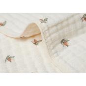 Couverture berceau mousseline coton bio jollein - Rosehip