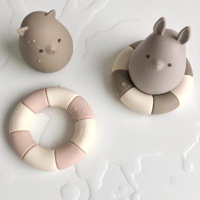 Jouets pour le bain Lapin Chaton et Bouées - Shitake mix