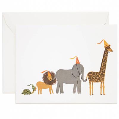 Carte anniversaire Rifle Paper Co - Parade d'animaux