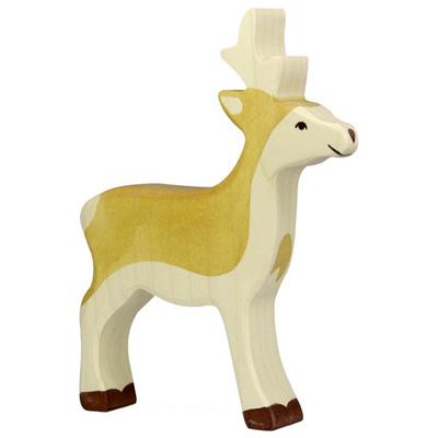 Figurine en bois - Jeune Cerf