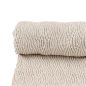 Couverture tricot pointelle konges - Naturel