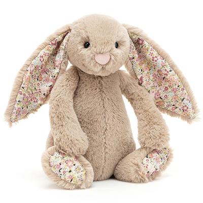 Peluche lapin Bashful jellycat S/M - Blossom Bea Beige