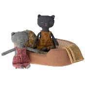 Petit Panier pour Peluche chaton / chat Maileg - Brown