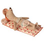 Matelas de Plage maileg miniature - pois rouge