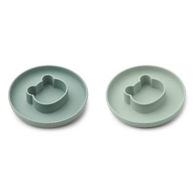 Set 2 Assiettes Gordon - Mr Bear mint mix